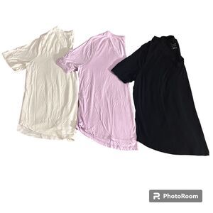 A NEW DAY 3pc V-Neck Top Bundle Women's Spring Summer Lightweight Short Sleeved